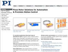 Tablet Screenshot of piezo-motor.net